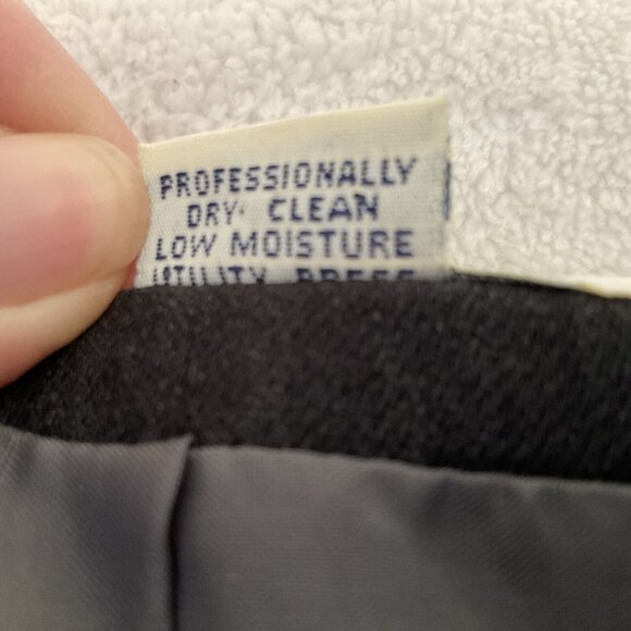 Barry Bricken Mark Shale Women's Pencil Maxi Sz 6 Long Skirt Dark Gray Wool Vntg - Picture 9 of 10